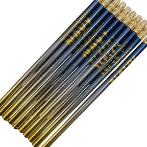 10 Vtg  US Navy Promotional Pencils Unsharpened America's NAVY Blue Gold ombre
